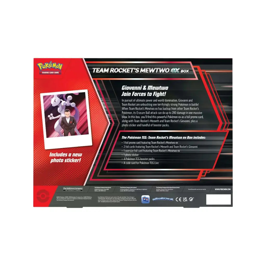 Pokémon TCG: Team Rocket's Mewtwo ex Box